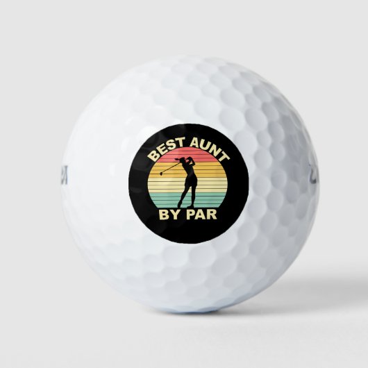 Beste Tante für Par - Golfspielen Golfball (Vorderseite)