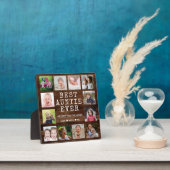 Beste Tante je 12 Foto Collage Rustikales Holz Fotoplatte (InSitu)