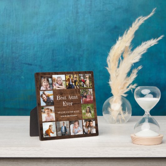 Beste Tante je 12 FotoCollage Fotoplatte (InSitu)