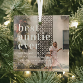 Beste Tante je | Angebot und Foto Ornament Aus Glas