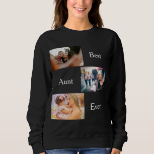 Beste Tante je Custom 3 Foto Liebe, die Sie tanzt Sweatshirt