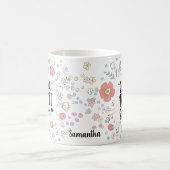 Beste Tante je farbiges Blumenzitz Kaffeetasse (Mittel)