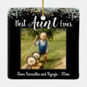 Beste Tante je Foto Keramikornament (Rückseite)