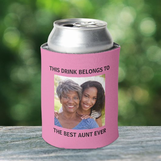 Beste Tante je Foto rosa Dosenkühler