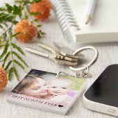 Beste Tante je Foto Schlüsselanhänger (Vorderseite rechts)