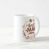 Beste Tante je Herbst Pumpkins Kaffeetasse (VorderseiteRechts)