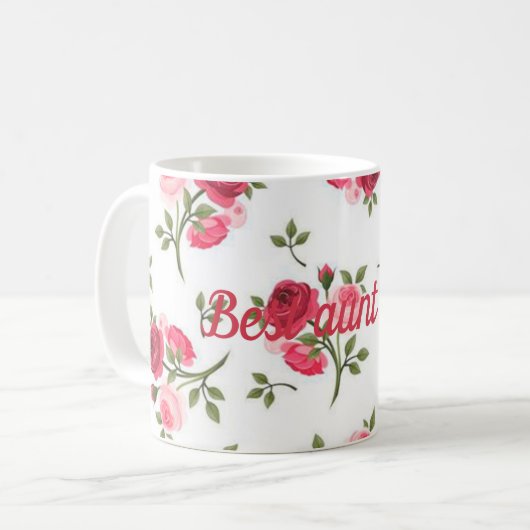 Beste Tante je Kaffeetasse (Vorderseite Links)