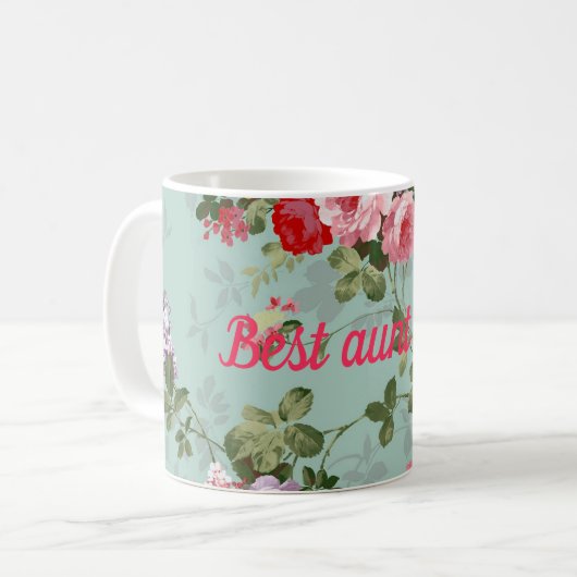 Beste Tante je Kaffeetasse (Vorderseite Links)