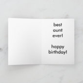 Beste Tante je Karte (Innenseite)