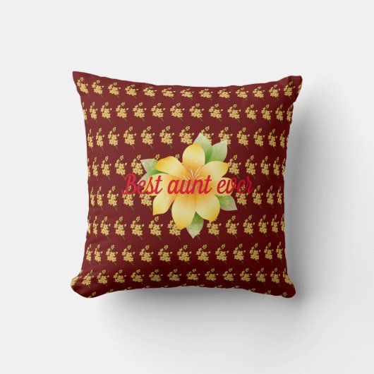 Beste Tante je Kissen (Vorderseite)