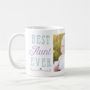 Beste Tante je Lila Aquamarines Foto Kaffeetasse