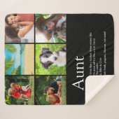 Beste Tante je Moderne 6 Fotomaterial Sherpadecke (Vorderseite (Horizontal))