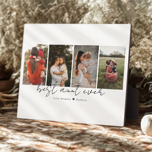 Beste Tante je Modernes Drehbuch 4 Fotos Collage G Fotoplatte