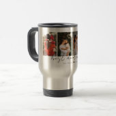 Beste Tante je Modernes Drehbuch 4 Fotos Collage G Reisebecher (Vorderseite Links)