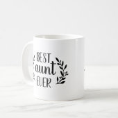 Beste Tante je Personalisierte Kaffee-Tasse Kaffeetasse (Vorderseite Links)