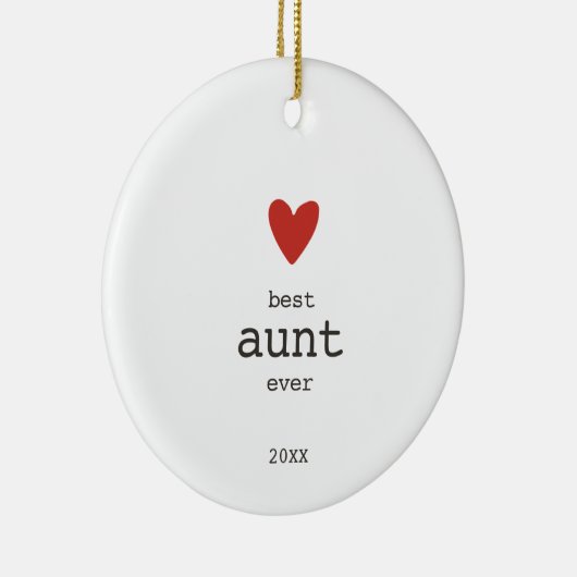 Beste Tante je Personalisierter Schriftart für mod Keramik Ornament (Rechts)