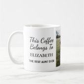 Beste Tante je Personalisiertes Foto Kaffeetasse (Links)