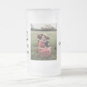 Beste Tante je Personalisiertes Foto Mattiertes Gl Mattglas Bierglas (Mittel)