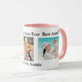 Beste Tante je | PERSONALISIERTES FOTO Tasse (VorderseiteRechts)