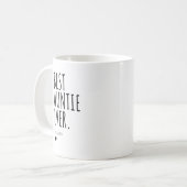 Beste Tante je - Personalisiertes Jahr Kaffeetasse (Vorderseite Links)