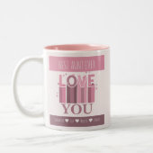 Beste Tante je Retro Wir Liebe Sie Nephee Name Zweifarbige Tasse (Links)