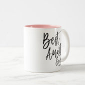 Beste Tante je | SkriptStyle Custom Zweifarbige Tasse (VorderseiteRechts)