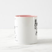 Beste Tante je | SkriptStyle Custom Zweifarbige Tasse (Mittel)
