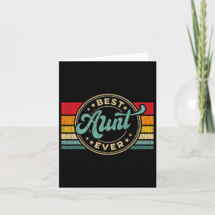 Beste Tante je Vintag Retro Muttertagsgeschenk Karte