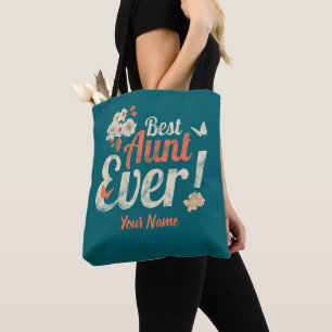 Beste Tante je Vintage Tante Geburtstagsmutter Tasche