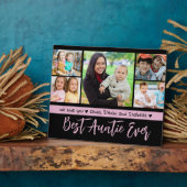 Beste Tante je wir Liebe Sie 5 FotoCollage Fotoplatte (Seite)