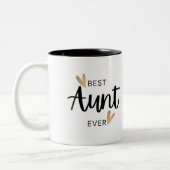Beste Tante je Zweifarbige Tasse (Links)