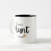 Beste Tante je Zweifarbige Tasse (Vorderseite Links)