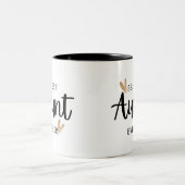 Beste Tante je Zweifarbige Tasse (Mittel)