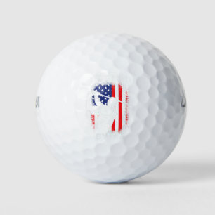 Beste Tante nach Par USA Flag Golfball