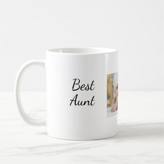 Beste Tante (oder andere Verwandte) Becher Kaffeetasse (Links)