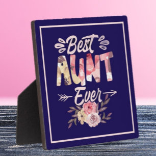 Beste Tante! Spezielle Geschenktafel für Tante Fotoplatte