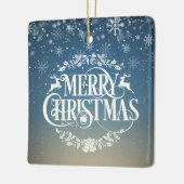 Beste Tante, Tante definiert Schneeflocken Keramikornament (Links)