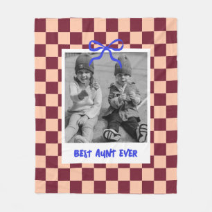 Beste Tante Tante Geburtstag Benutzerdefiniertes F Fleecedecke