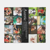 Beste Tante Tante Tante Definition Foto Collage Fleecedecke (Vorderseite (Horizontal))
