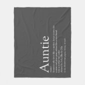 Beste Tante Tuntie Definition Spaß grau Fleecedecke (Vorderseite)