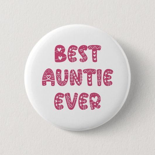 Beste Tante überhaupt Button (Vorderseite)