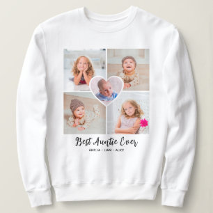 "Beste Tante überhaupt" Individuelle Fotocollage H Sweatshirt