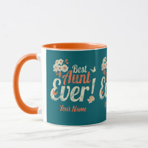 Beste Tante überhaupt Vintage-Tante Geburtstag Pat Tasse
