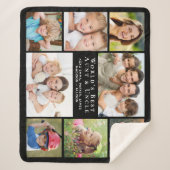 Beste Tante Uncle Foto Collage Black Sherpadecke (Vorderseite)