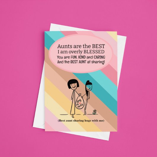Beste Tante zum Geburtstag Karte