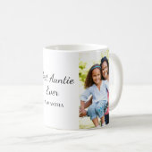 Beste Tante Zwei Foto Kaffeetasse (VorderseiteRechts)