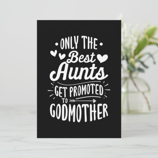 Beste Tanten werden an Godmütter verkauft Einladung (Stehend Vorderseite)