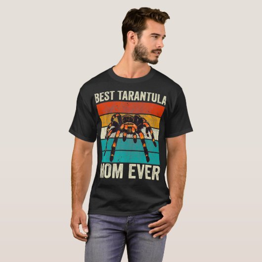 Beste Tarantula-Mama je Retro-Spider-Mutter T-Shirt (Vorne ganz)