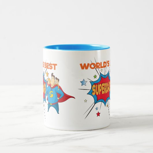 Beste Tasse der Vati der Welt - SuperDad Tasse - (Mittel)