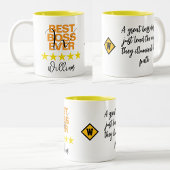 Beste Tasse für den Boss (Anfangsmonogramm-Sprichw